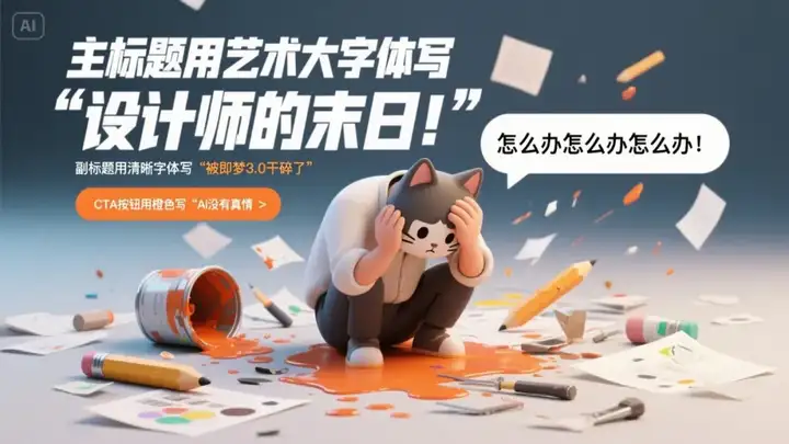 最强中文AI绘图模型即梦3.0上线，设计师们又一次emo了。