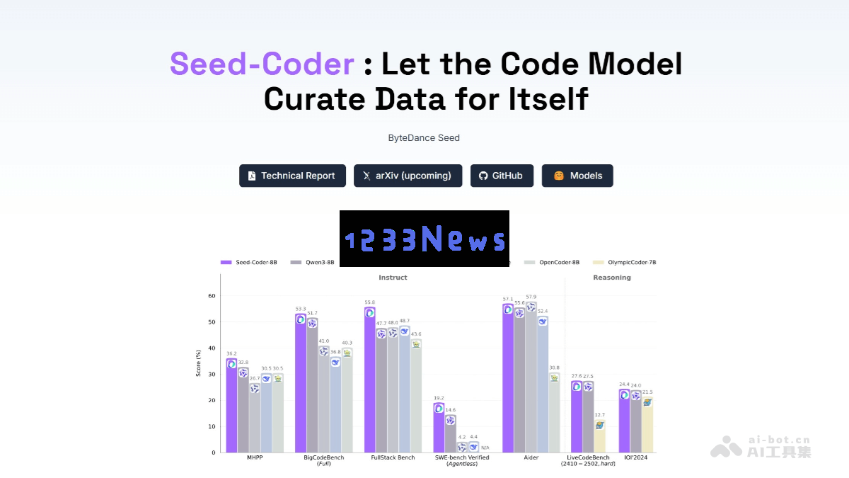 Seed-Coder – 字节跳动推出的全新开源代码生成模型系列，助力开发者更高效的编码体验