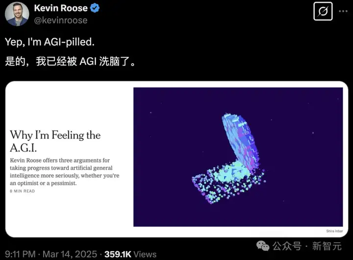 纽约时报作家被AGI「洗脑」！AI横扫奥数金牌、编写95%代码，人类却毫无准备