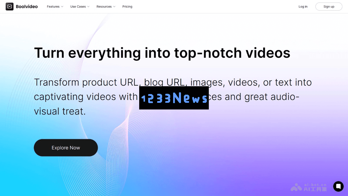 Boolvideo – 一款强大的AI视频生成工具，轻松实现产品URL、博客内容、脚本及视觉素材的一键式视频制作