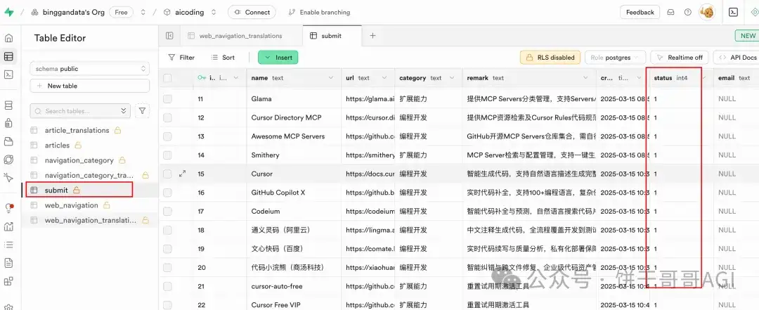 用n8n做AI工作流驱动网站出海赚美金1：连接Supabase数据库
