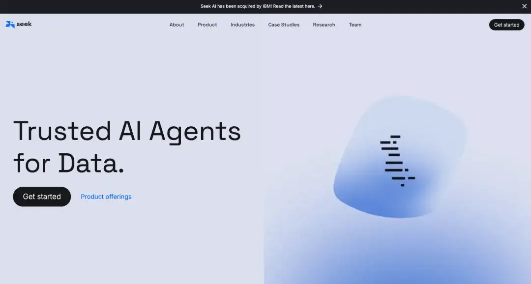 速递｜IBM收购Seek AI未透露具体交易金额，自然语言接口连接数据库，整合资源至Watsonx AI实验室