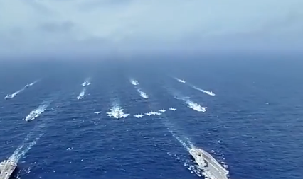 奋发向海!中国三艘航母齐聚展现强大海军力量! 奋发向海!中国三艘航母齐聚展现强大海军力量!