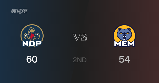 半场表现,鹈鹕以60-54领先灰熊,普尔贡献15分和2次助攻 半场表现,鹈鹕以60-54领先灰熊,普尔贡献15分和2次助攻