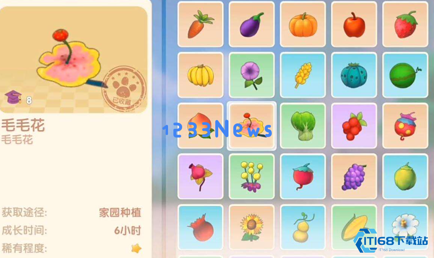 摩尔庄园怎么收获6朵毛毛花