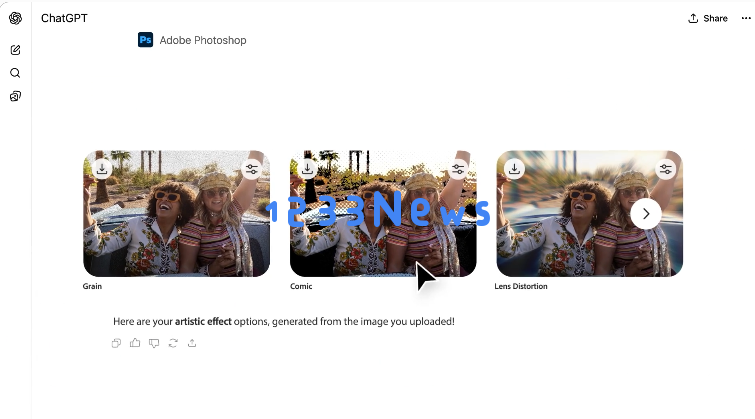 Adobe 将 Photoshop、Acrobat 和 Express 直接集成到ChatGPT界面中 Adobe 将 Photoshop、Acrobat 和 Express 直接集成到ChatGPT界面中