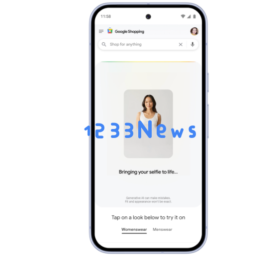 谷歌AI试穿功能重大升级:一张自拍即可虚拟试衣
