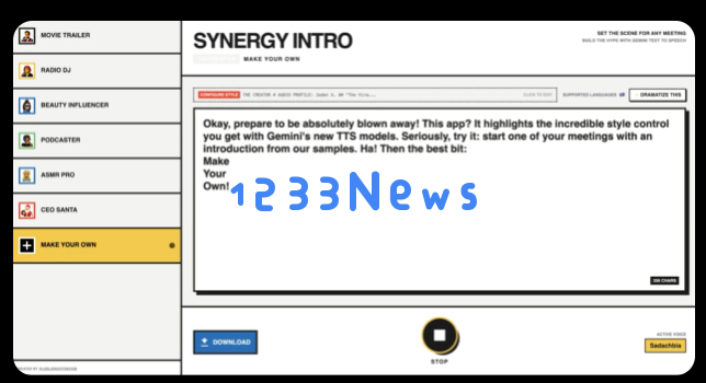 Gemini TTS 2.5正式上线:Google推情绪级语音,24语种+多角色一键切换 Gemini TTS 2.5正式上线:Google推情绪级语音,24语种+多角色一键切换