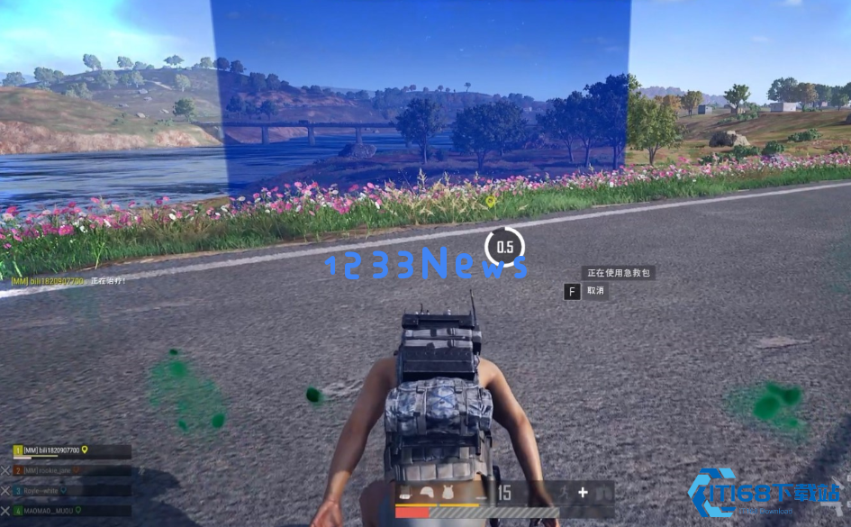 绝地求生如何打移动单位