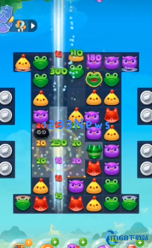 开心消消乐的黑毛球怎么消除