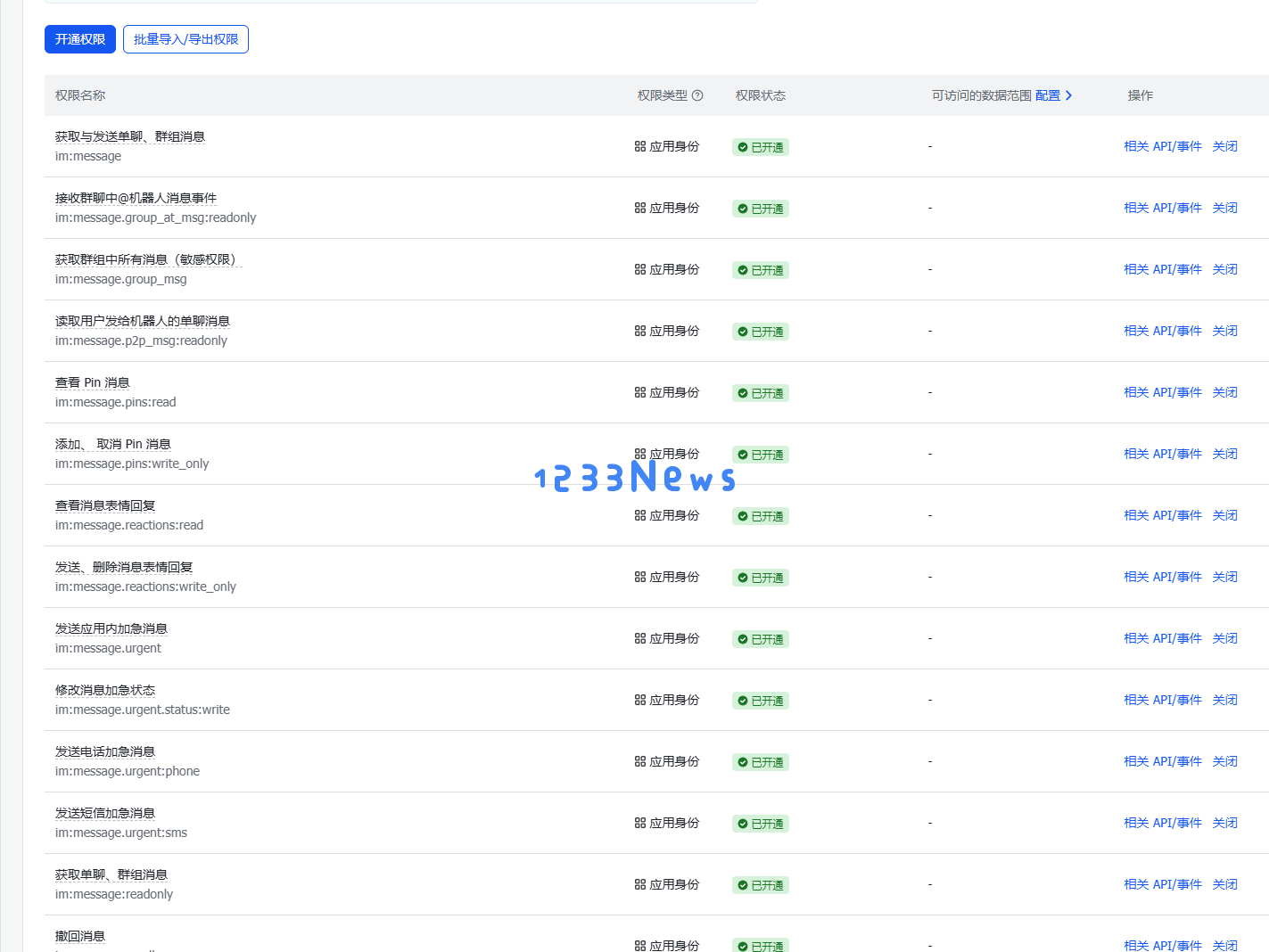 飞书消息权限配置 - Clawdbot AI 机器人