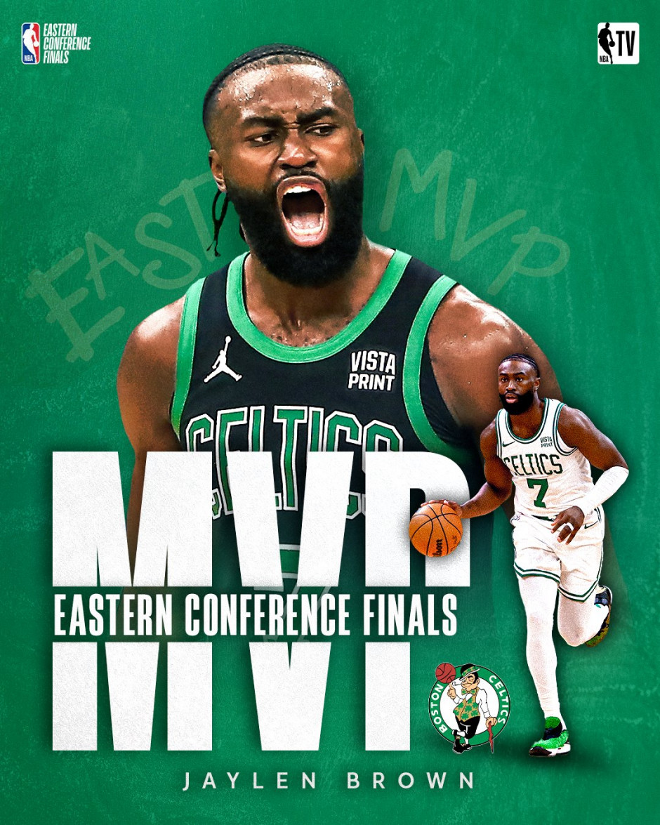 2024nba东部决赛mvp 塔图姆一票惜败布朗错失MVP