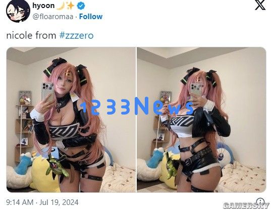 韩国女主播神还原《绝区零》妮可：该有的肉都有