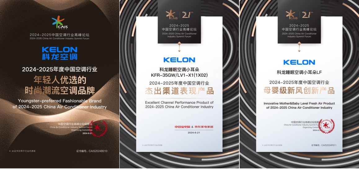 品牌年轻化战略成效显著，科龙空调荣膺“年轻人优选的时尚潮流空调品牌奖”_新闻热点
