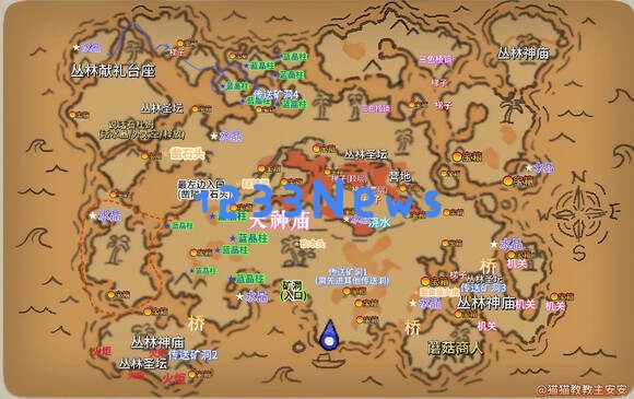 露玛岛全方位地图坐标指南，包括宝箱、商店、NPC、任务和资源分布