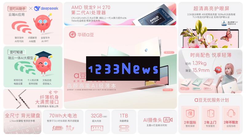 华硕a豆14Air悦享版全新发布：颜值与性能兼备，搭载锐龙9和全新AI助手