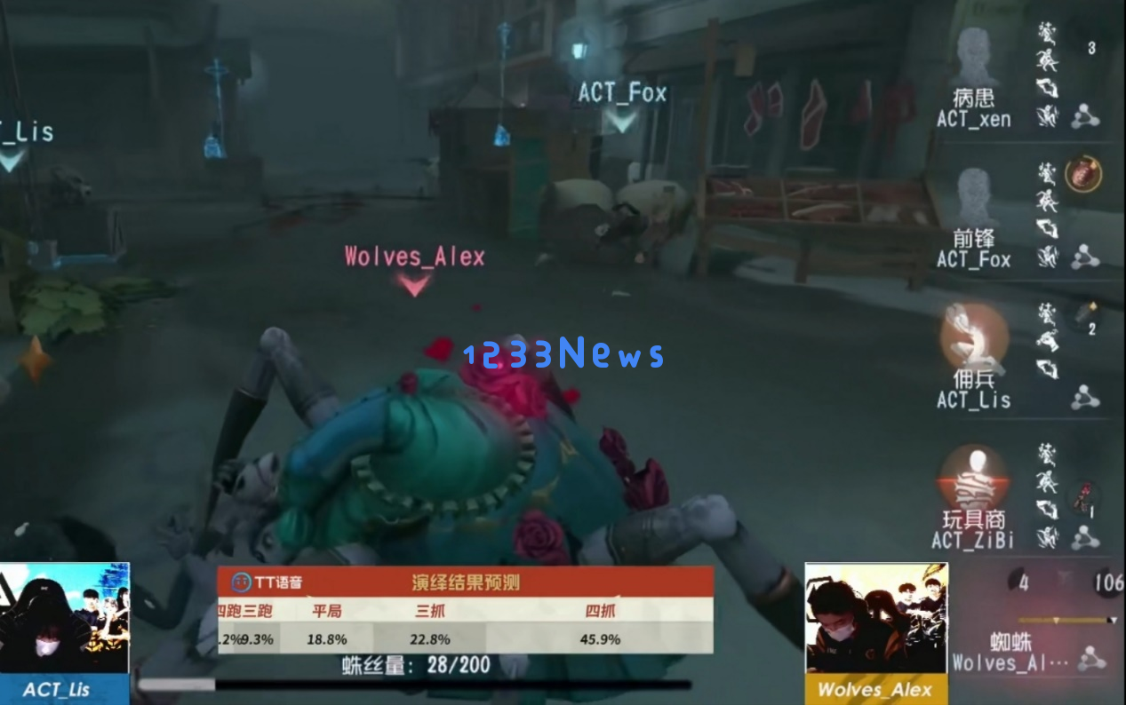 完美收官！第五人格Wolves战队双阵营奔赴，昂首阔步进入总决赛！