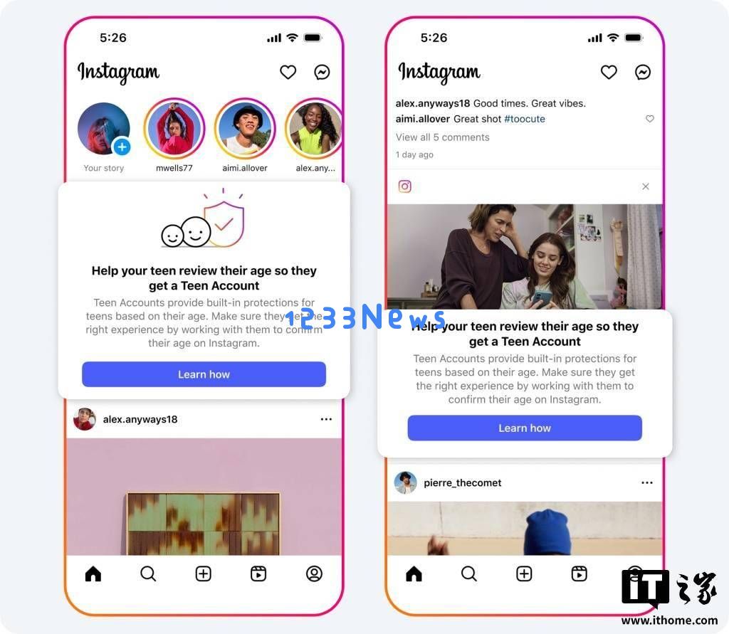 Instagram引入人工智能加强青少年年龄审查，全面实施青少年保护模式以保障安全