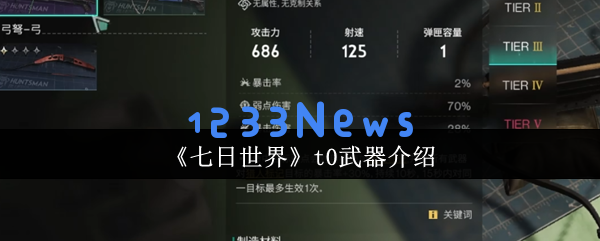 七日世界T0武器排行榜Top5：萌新必看的人形兵器库指南
