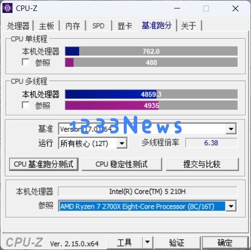 英特尔酷睿5 210H处理器实测：酷睿i系列的精神延续