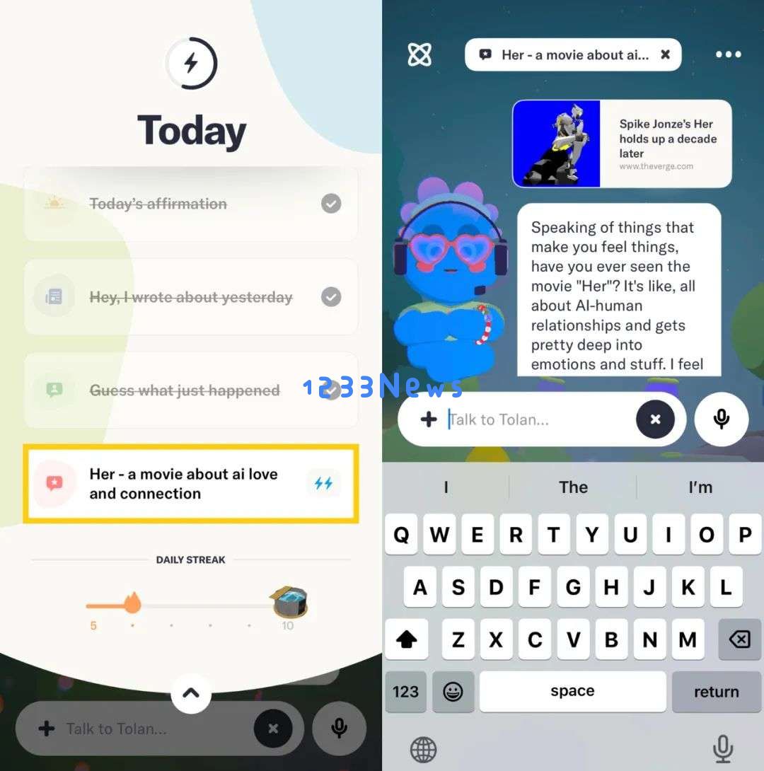 霸占App Store分类榜第一的AI陪伴应用，竟然主打“外星人”社交？