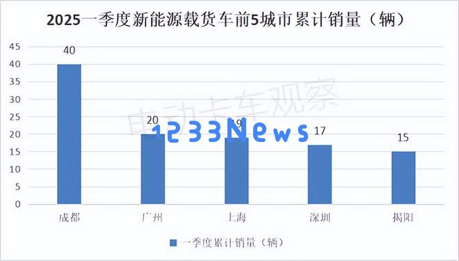 2025年第一季度各类新能源重卡的销售情况及目的地分析