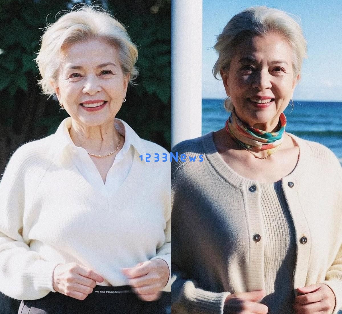 欣赏潘虹，再看刘雪华：年长女性如何通过留白发和大卷发展现优雅与风格