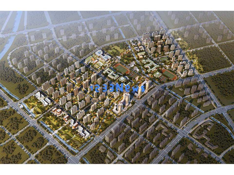济南起步区大桥安置东区，近百栋安置楼宇迅速崛起彰显城市发展