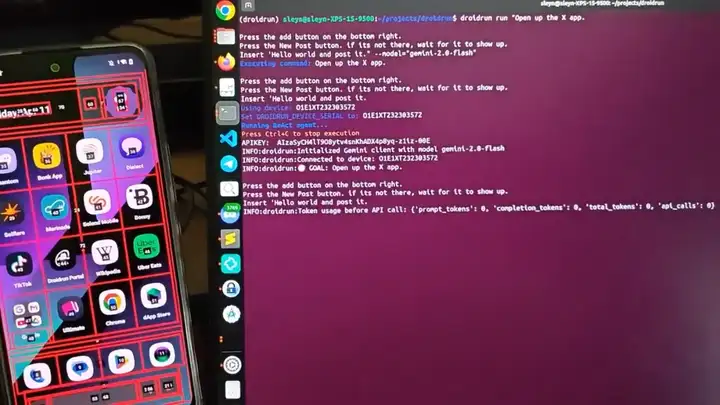 AI也能操作手机了！DroidRun 让 Agent 实现智能手机自动化操作！