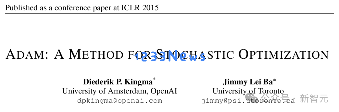 刚刚，ICLR 2025时间检验奖颁给Adam之父！Bengio「注意力机制」摘亚军