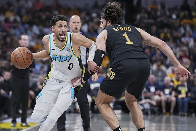 NBA高清全场回放录像：骑士对战步行者半决赛G4（5月12日）米切尔意外受伤退场