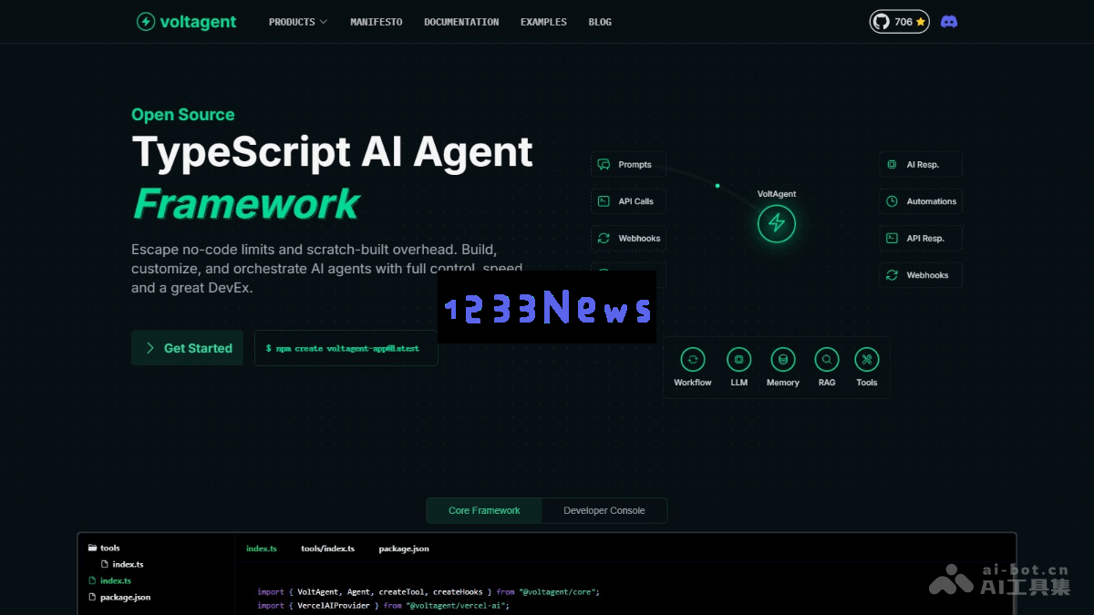 VoltAgent - 开源AI代理构建与管理的框架解决方案
