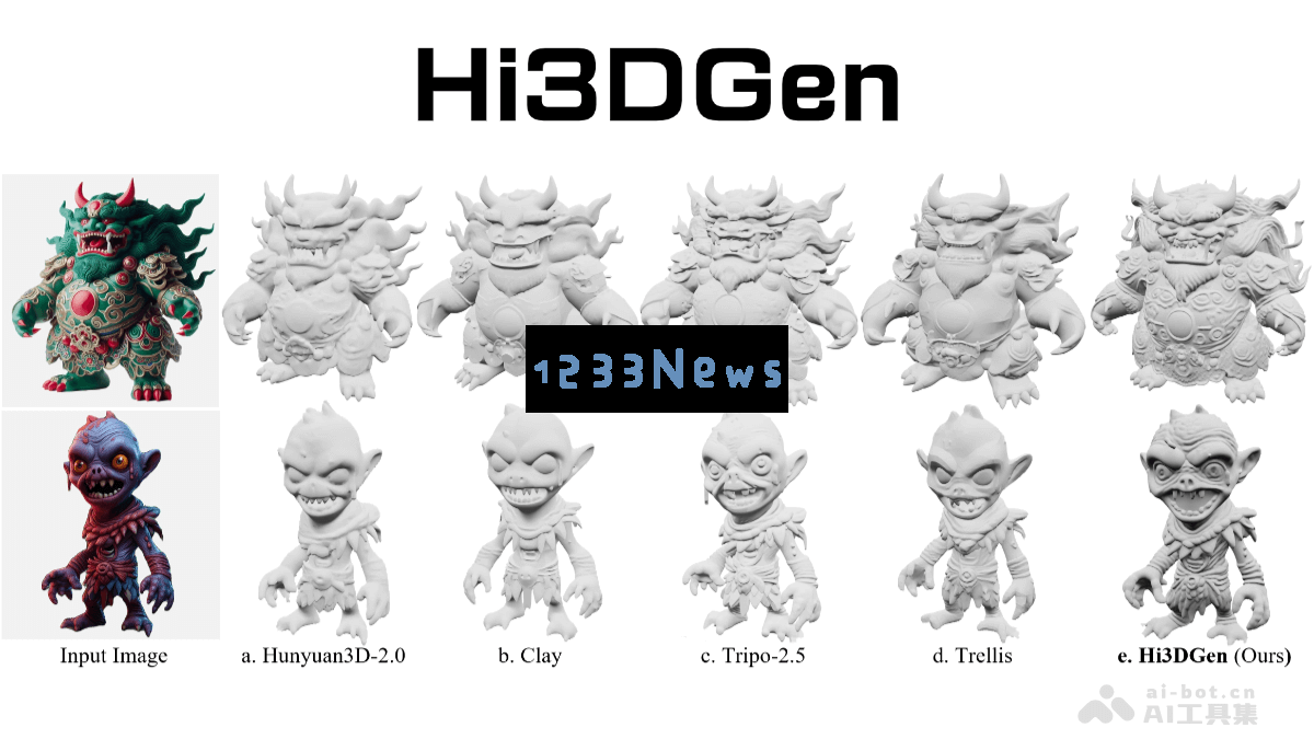 Hi3DGen - 来自港中文、字节与清华联合开发的创新3D几何生成框架