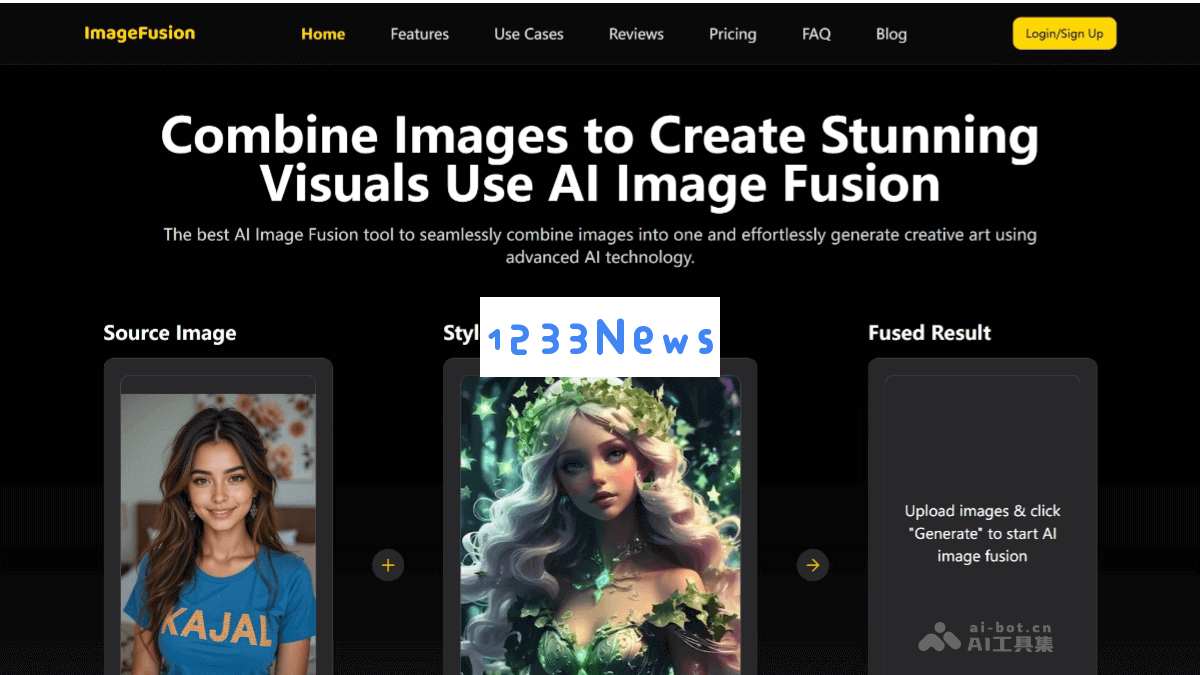 ImageFusion AI – 免费的人工智能图像拼接工具，快速实现多幅图片的无缝融合与处理