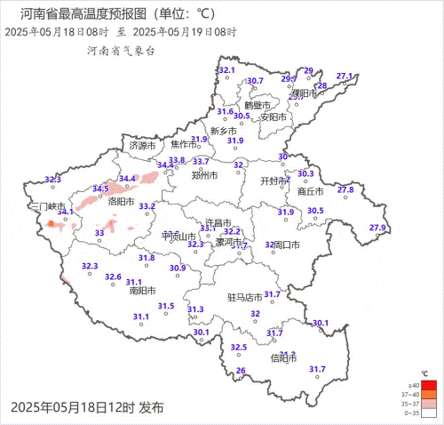 明日河南将迎来40℃高温天气，极端热浪即将来袭