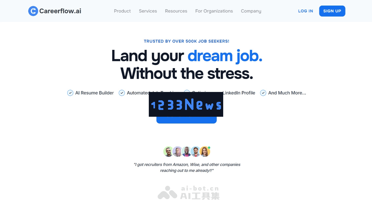 Careerflow - 强大的AI求职工具，助力简历创建与优化，以及提供面试模拟训练等多种实用功能