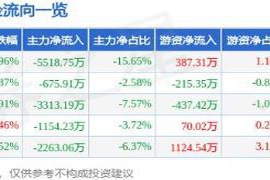 信雅达（600571）在5月23日遭遇主力资金净流出达5518.75万元