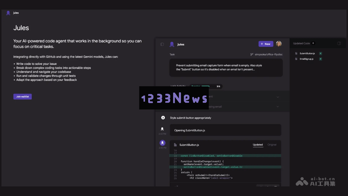 Jules – Google Labs发布的全新AI编程助手智能体助力开发者创造未来代码