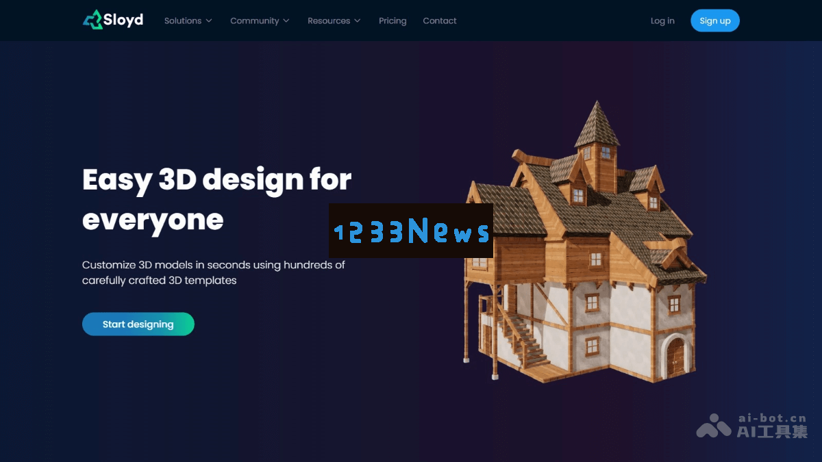 Sloyd – 一款功能强大的AI驱动3D模型生成工具，支持多种类别如建筑、道具、武器等模型类型