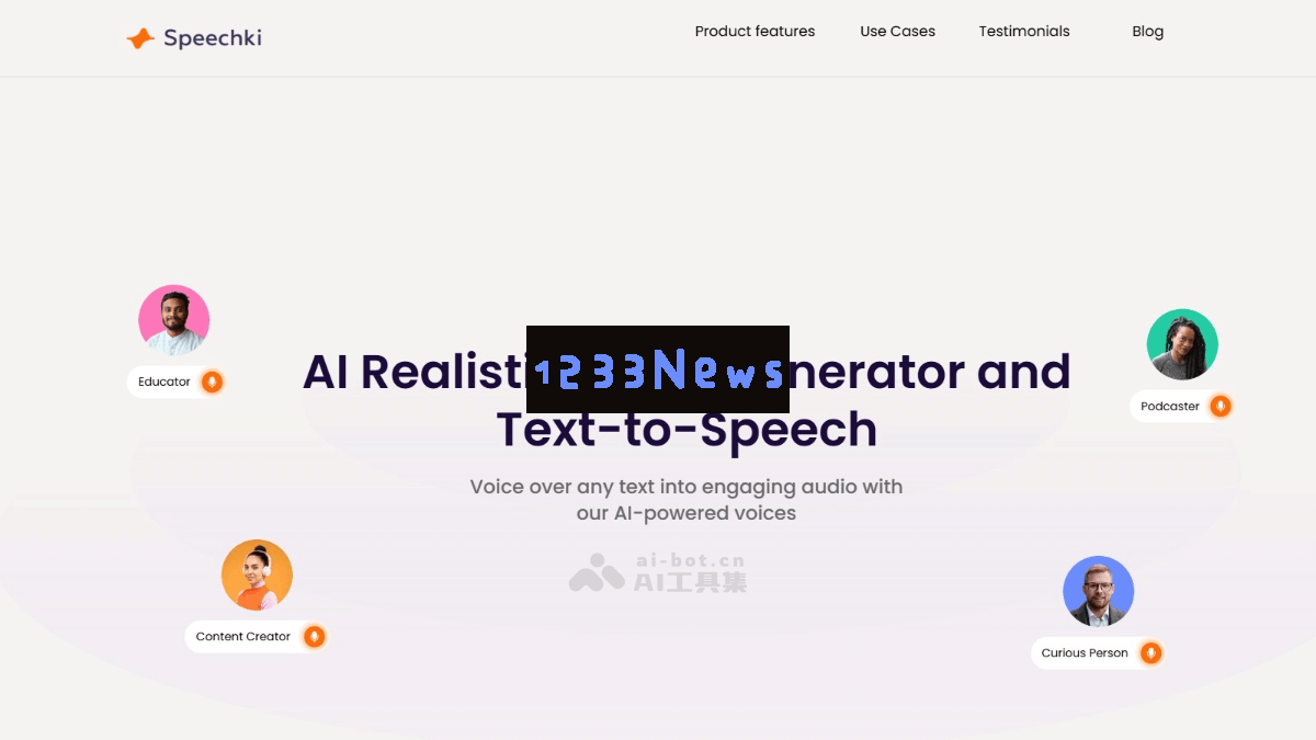Speechki——强大的AI文本转语音工具，涵盖超过1,100种语音和80多种语言选择