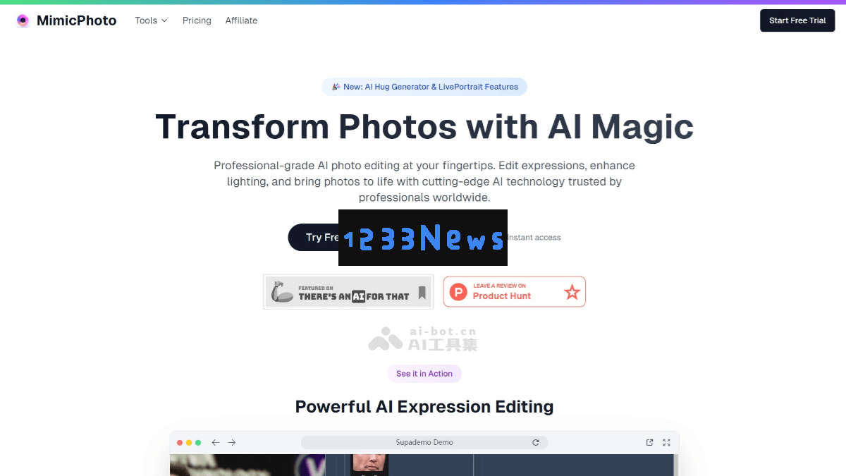 MimicPhoto - 一款智能照片编辑工具，可迅速调整面部表情中的笑容、眼神等细节