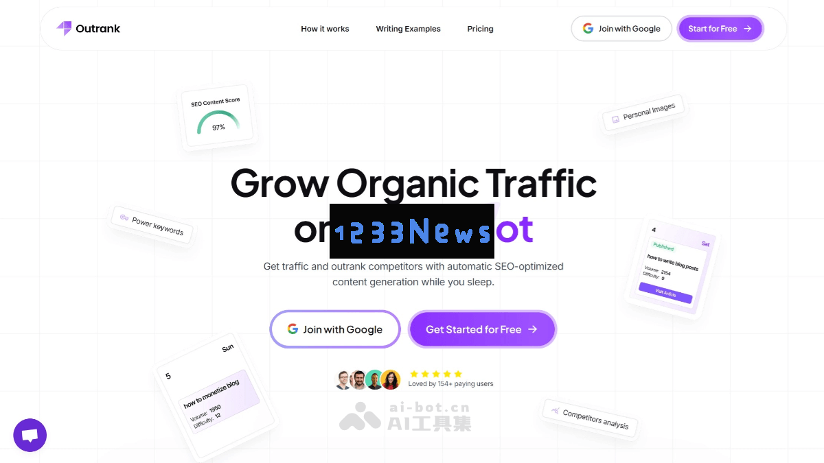 Outrank - 高效的AI驱动SEO内容优化平台，自动创建和发布优化后的内容