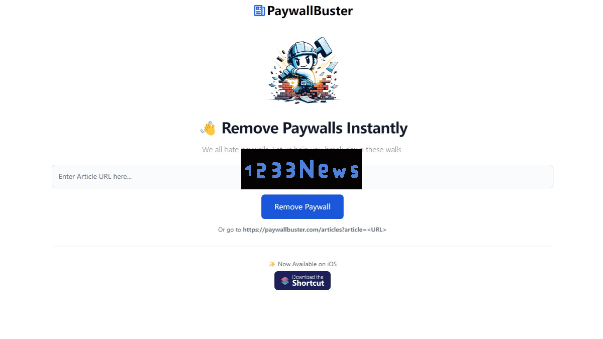 PaywallBuster - 致力于为用户提供便捷方式去除各种网站付费墙的在线工具