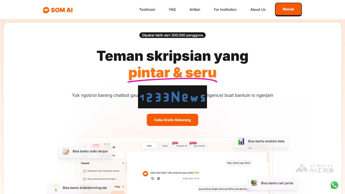 SOM AI – 一款高效的AI学术写作工具，助您迅速确定研究论文的方向和主题