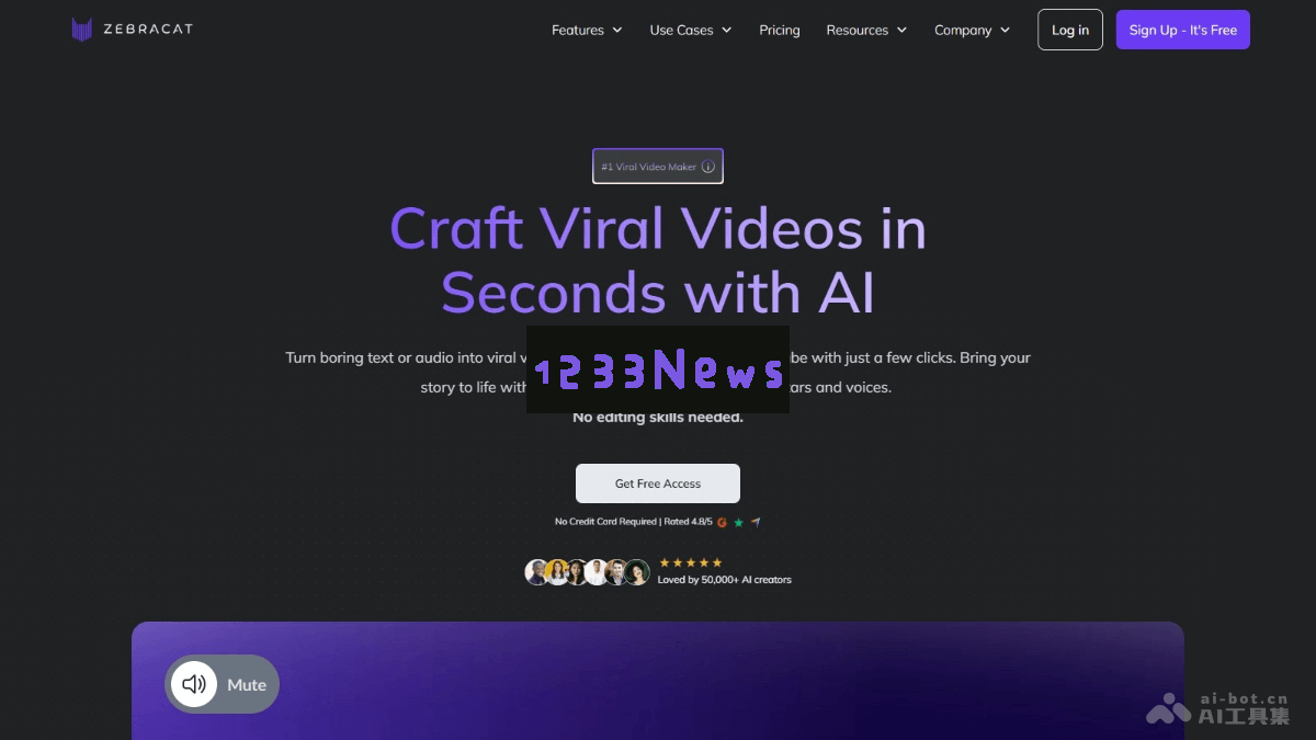 ZEBRACAT – 一款强大的AI视频制作工具，轻松将文本与音频转化为高质量的视觉内容