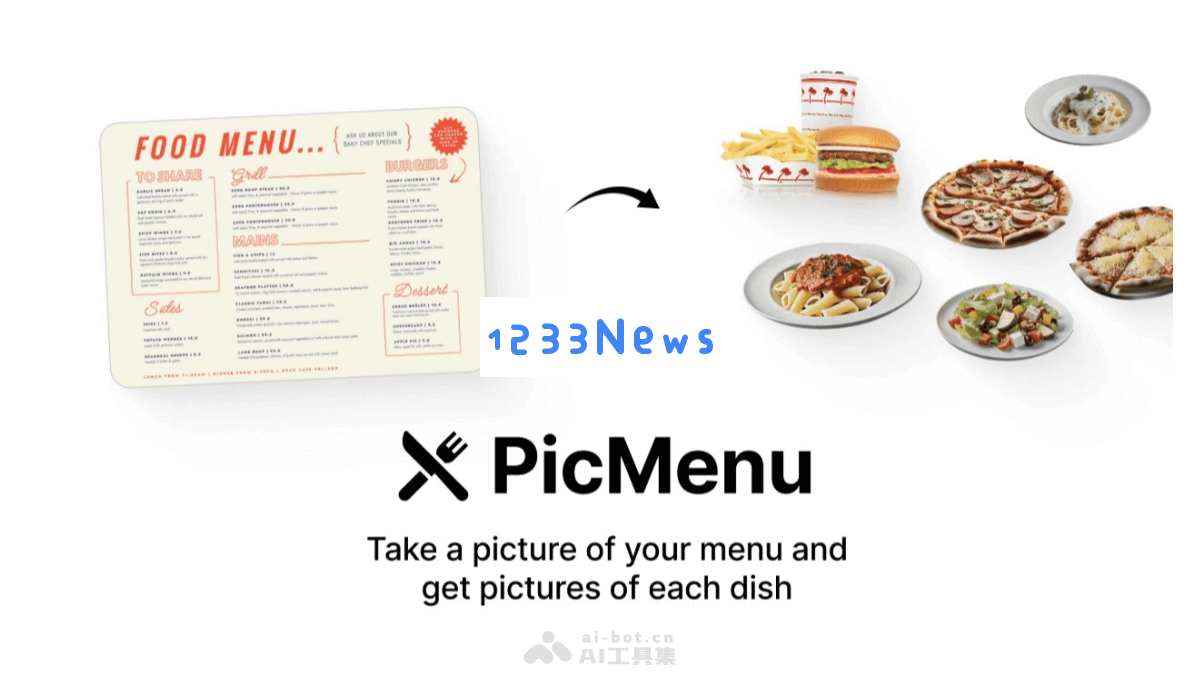 PicMenu - 一种智能菜单可视化工具，自动上传菜单图片提取菜品信息并生成美观展示图