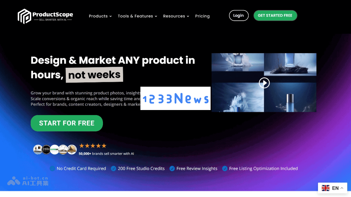 ProductScope – AI驱动的电商工具，提供智能产品摄影与亚马逊列表优化全面解决方案
