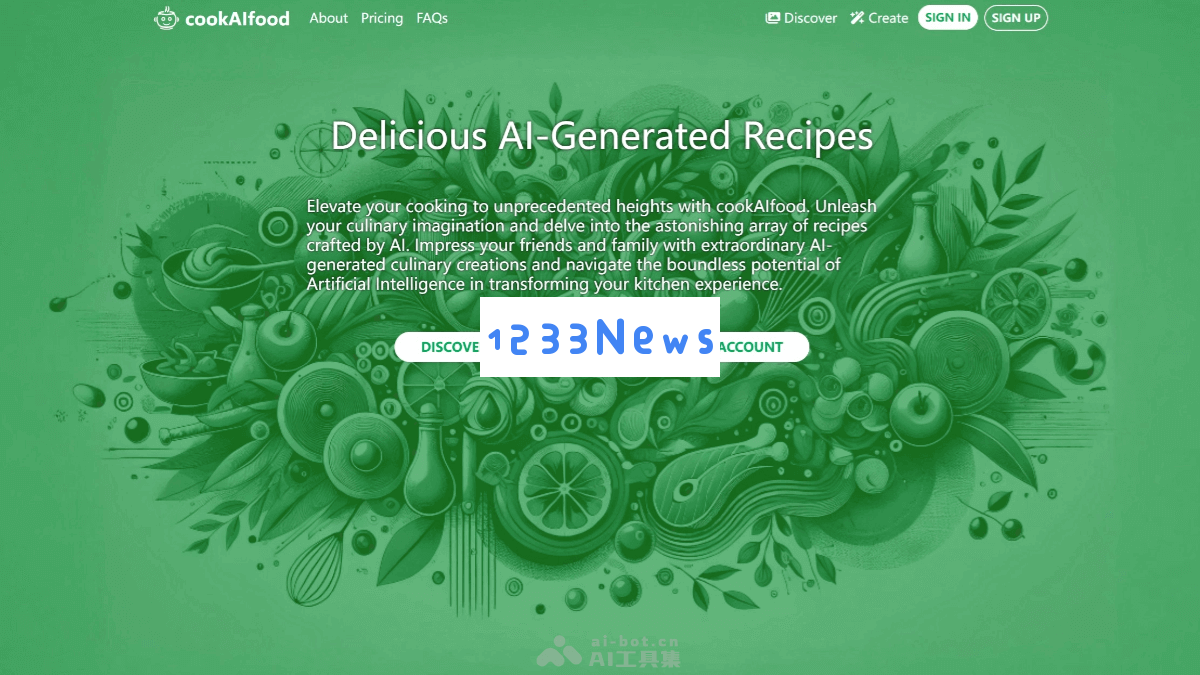 cookAIfood – 利用AI技术生成个性化食谱，支持输入食材描述或上传照片进行烹饪创作