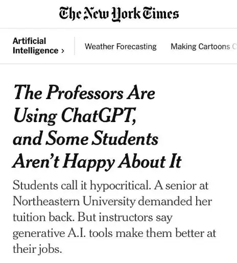 某知名美国教授高额投资百万为子女留学，竟发现只是在接受AI授课？