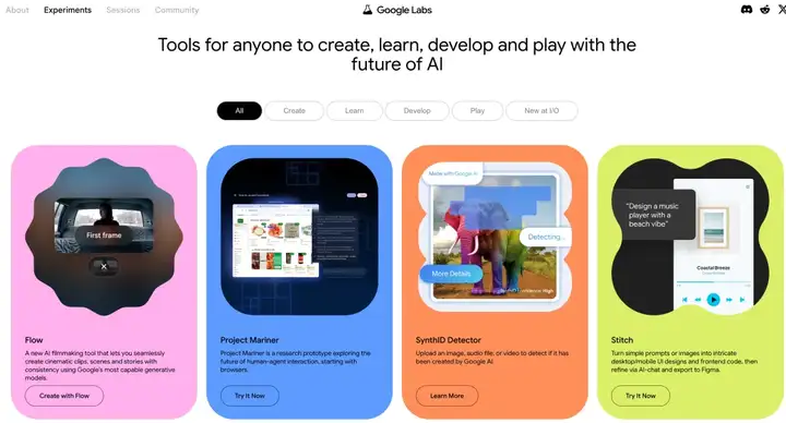 AI产品千姿百态？快去Google Labs，发掘下一个引领潮流的AI神器！